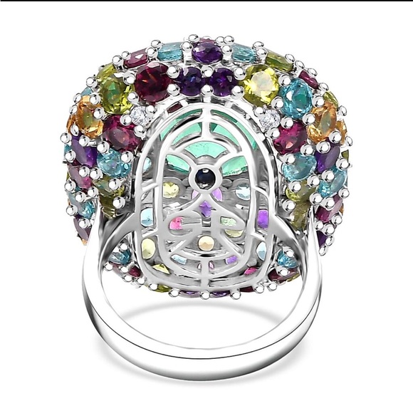 NWOT Peacock Quartz Ring - Picture 4 of 5